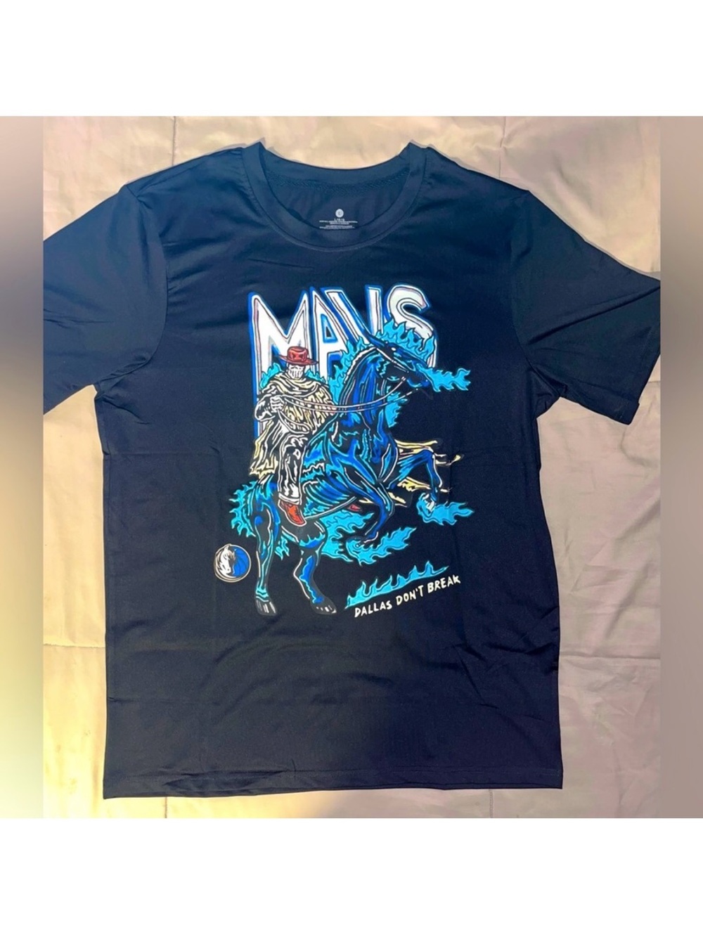 Black Short Sleeve DALLAS MAVERICKS NBA Graphic T Shirt Dallas Dont Break